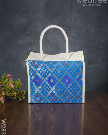 Raw Silk Jute Lunch Bag - W2833 Bags