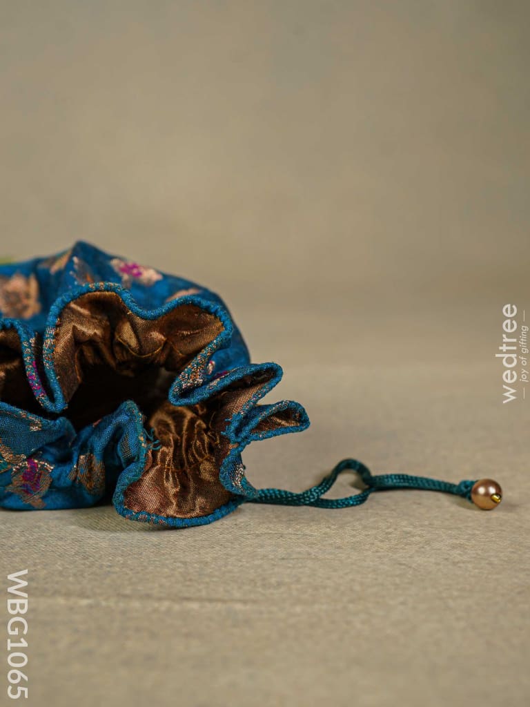 Raw Silk Potli Bag - Wbg1065 Bags