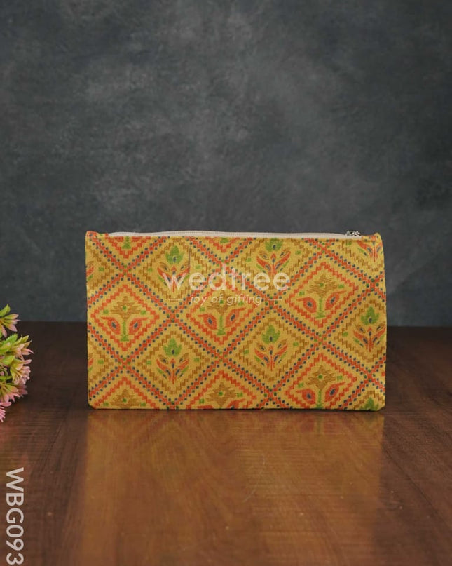 Raw Silk Printed Purse - Wbg0939 Clutches & Purses