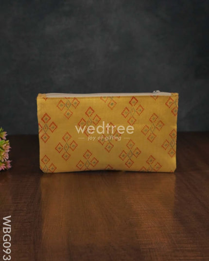 Raw Silk Printed Purse - Wbg0939 Clutches & Purses