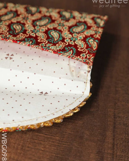 Raw Silk Purse - Wbg0983 Clutches & Purses