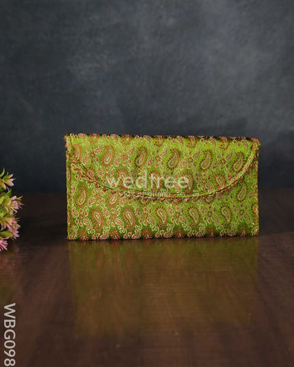Raw Silk Purse - Wbg0983 Clutches & Purses