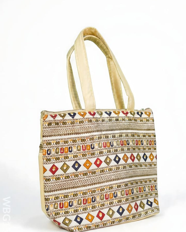 Rayon Multi Color Hand Bag - WBG1504 - Hand Bags