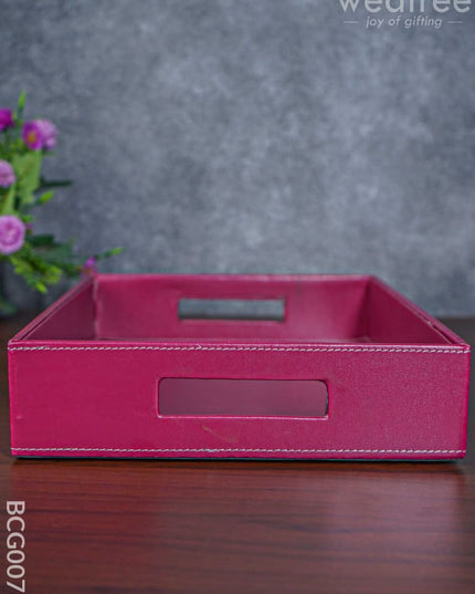 Rectangle Leather Tray - 14 X 10 Bcg0078 Give-Aways