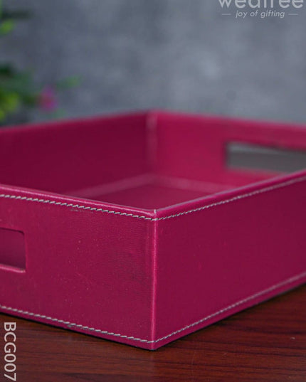 Rectangle Leather Tray - 14 X 10 Bcg0078 Give-Aways