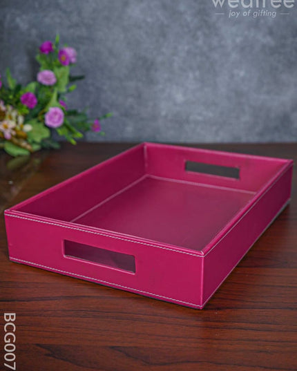 Rectangle Leather Tray - 14 X 10 Bcg0078 Give-Aways