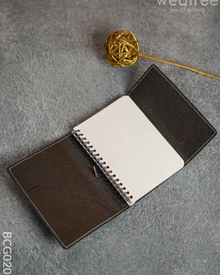 Recycled Cotton Foldable Spiral Notebook - Blue Bcg0200 Office Utility