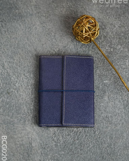 Recycled Cotton Foldable Spiral Notebook - Blue Bcg0200 Office Utility