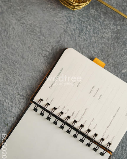 Recycled Cotton Spiral Office Diary - 6 Inch-Bcg0204 Utility