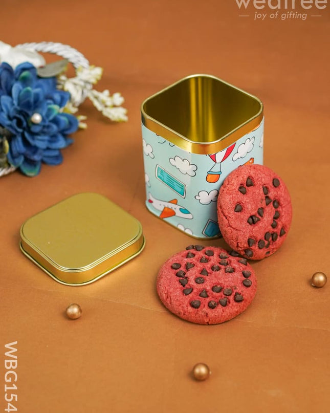 Redvelvet Cookies With Tin Box - Wbg1548 Add-Ons