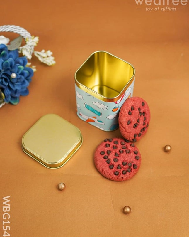 Redvelvet Cookies With Tin Box - Wbg1548 Add-Ons