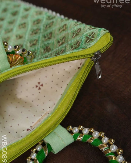 Return Gift Hand Bag With Pearl Handle - Wbg0894 Bags