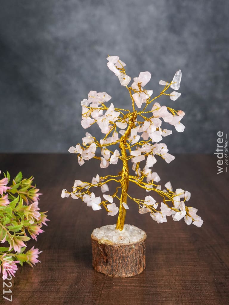 Rose Quartz Crystal Tree Of Love - Wl2217 Gifts