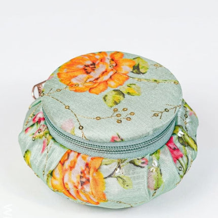 Round Floral Embroidery Bangle Holder - WBG1323 - Jewellery Holders RG