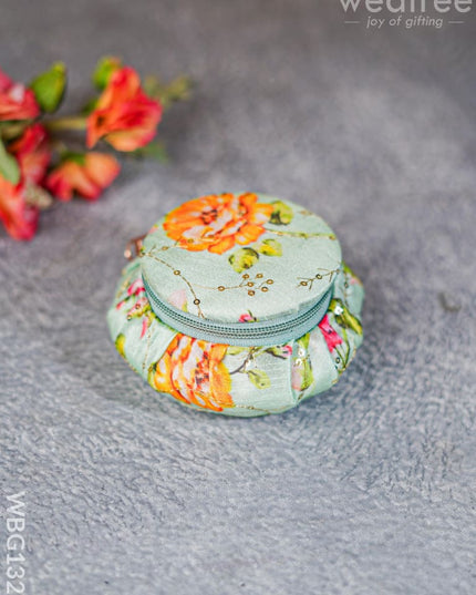 Round Floral Embroidery Bangle Holder - WBG1323 - Jewellery Holders RG