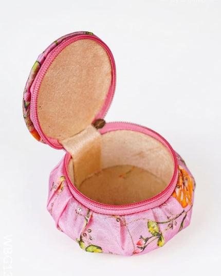 Round Floral Embroidery Bangle Holder - WBG1323 - Jewellery Holders RG