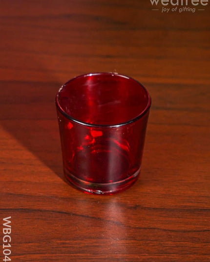 Round T Light Holder With Glass - Wbg1040 Candles