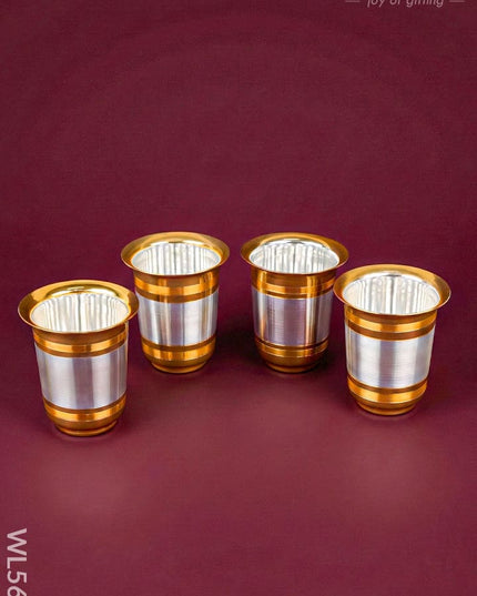 Sandwich Tray with Set of 4 Glass - WL5697 - EPNS Gifts