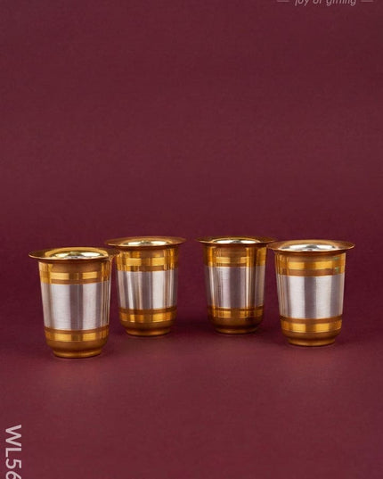 Sandwich Tray with Set of 4 Glass - WL5697 - EPNS Gifts