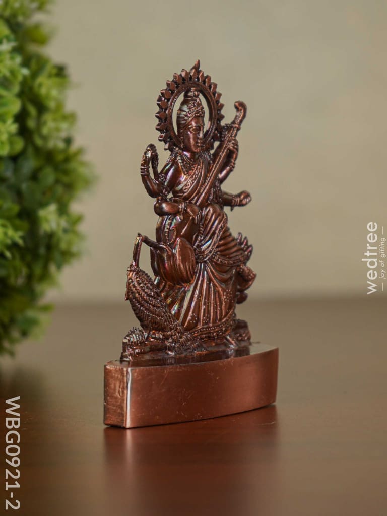 Saraswathi Murthi - Copper Finish Wbg0921-2 Divine Figurines