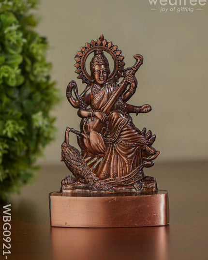 Saraswathi Murthi - Copper Finish Wbg0921-2 Divine Figurines