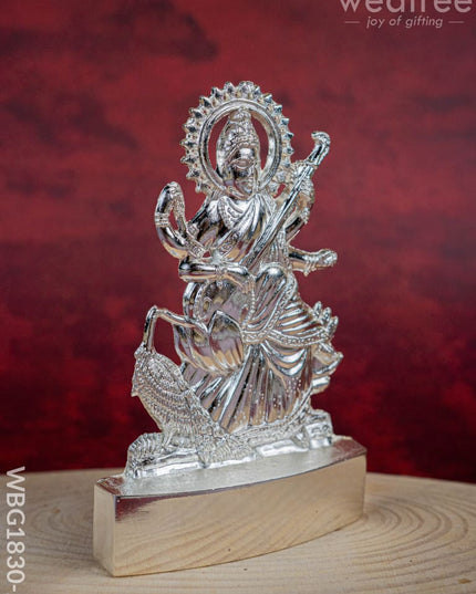 Saraswathi Murthi - Silver Finish - 4 inch - WBG1830-2 - Murti - RG