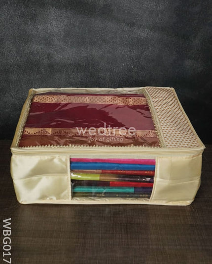 Saree Cover With Chumki Embroidery - 6Inches Wbg0176 Bags
