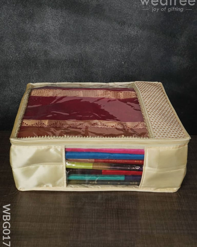 Saree Cover With Chumki Embroidery - 6Inches Wbg0176 Bags