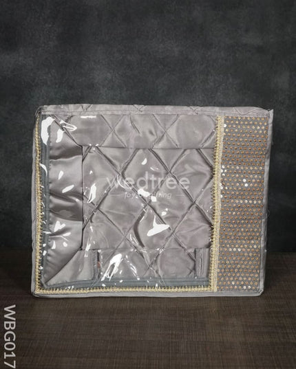 Saree Cover With Chumki Embroidery - 6Inches Wbg0176 Bags
