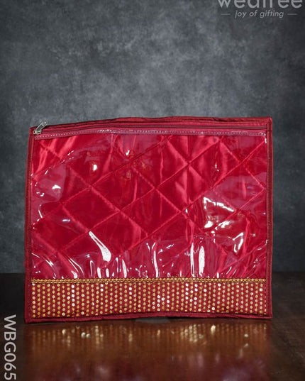 Saree Cover With Chumki Embroidery Work - Wbg0653 Bags