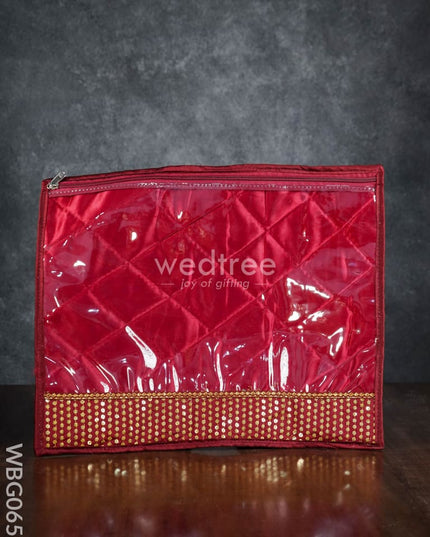 Saree Cover With Chumki Embroidery Work - Wbg0653 Bags