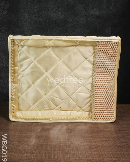 Saree Cover With Chumki Work -3 Inches - Wbg0198 Bags