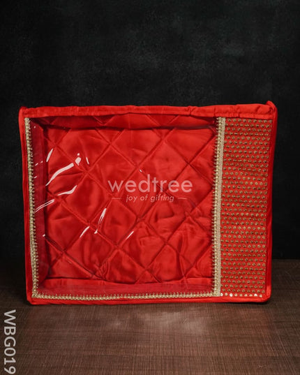 Saree Cover With Chumki Work -3 Inches - Wbg0198 Bags