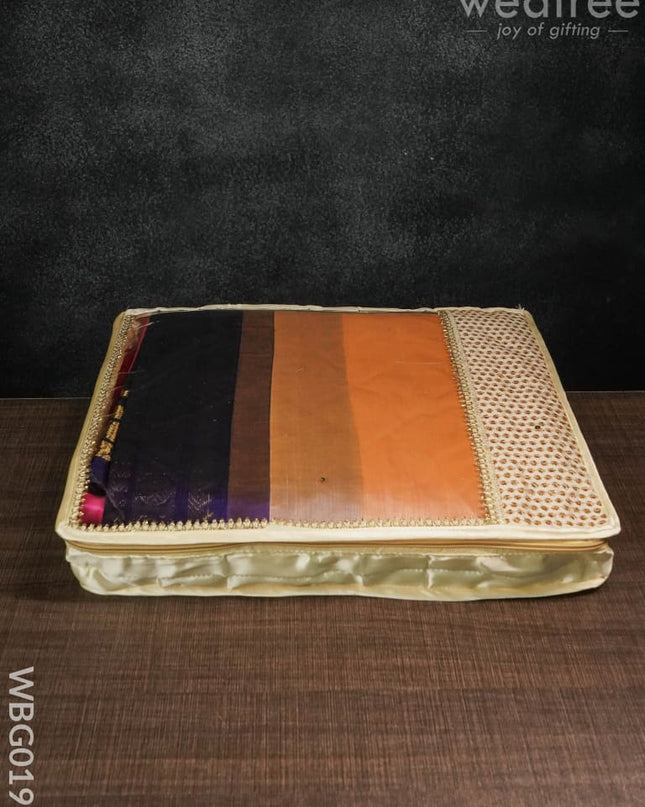 Saree Cover With Chumki Work -3 Inches - Wbg0198 Bags