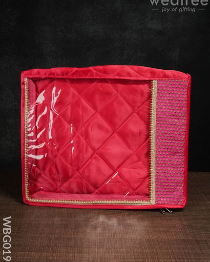 Saree Cover With Chumki Work -3 Inches - Wbg0198 Bags