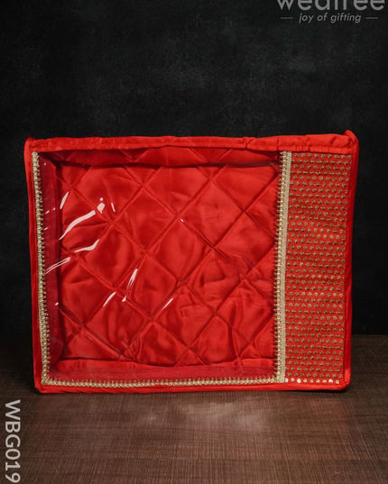 Saree Cover With Chumki Work -3 Inches - Wbg0198 Bags