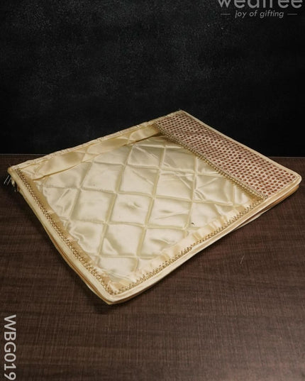 Saree Cover With Chumki Work -3 Inches - Wbg0198 Bags