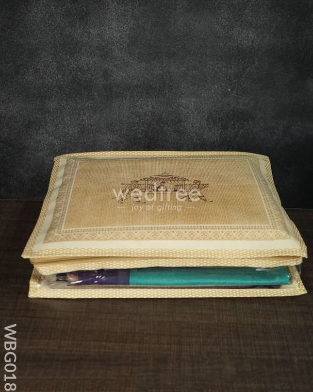 Saree Cover With Palanquin Print (Large) - 3.5Inches Wbg0182 Bags