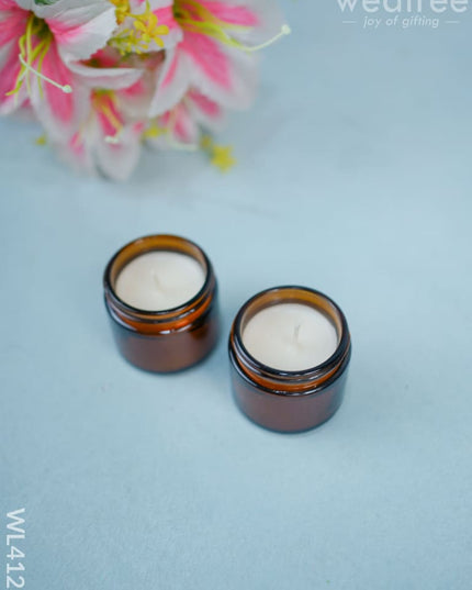 Scented Jar Candle - Set Of 2- Wl4123 Candles & Votives
