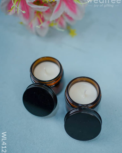 Scented Jar Candle - Set Of 2- Wl4123 Candles & Votives