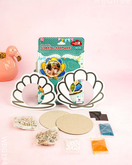 Seashell Art DIY Kit - Coastal Keepsake - WBG1941 - Kids Return Gifts
