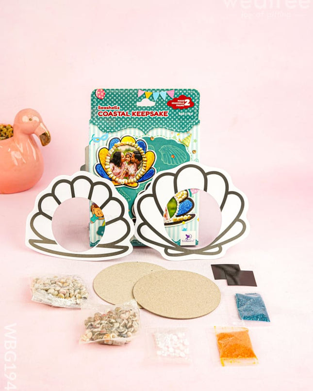 Seashell Art DIY Kit - Coastal Keepsake - WBG1941 - Kids Return Gifts