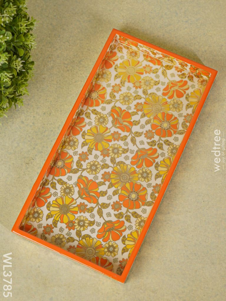 Serving Tray Digitally Printed Floral Desings - Wl3785 Wooden Trays