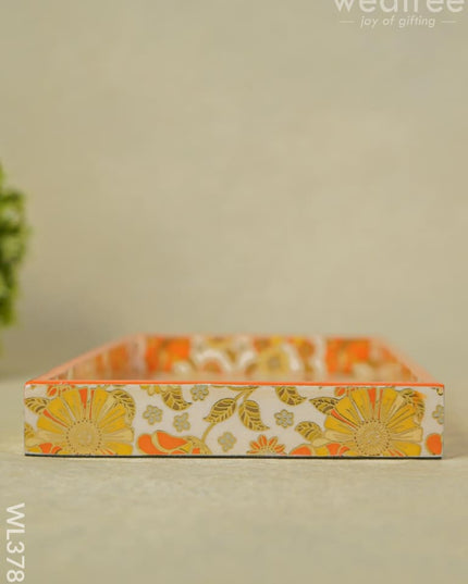 Serving Tray Digitally Printed Floral Desings - Wl3785 Wooden Trays