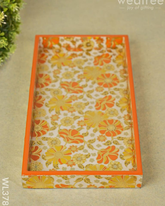 Serving Tray Digitally Printed Floral Desings - Wl3785 Wooden Trays