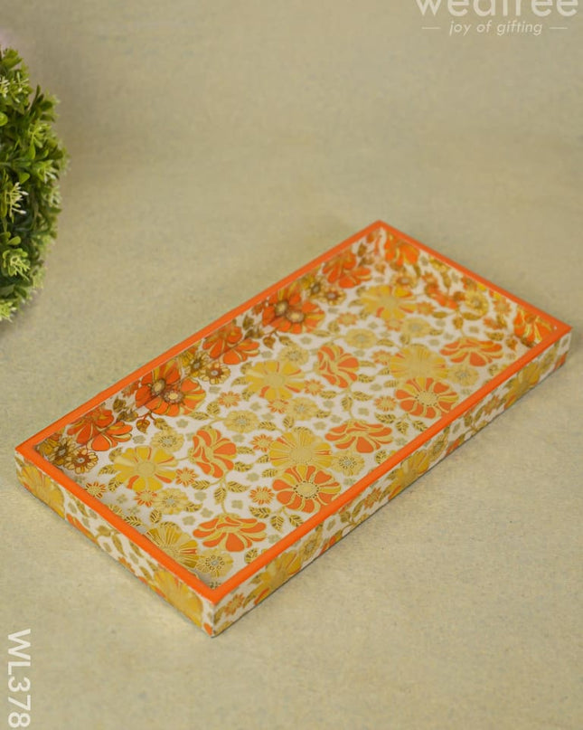 Serving Tray Digitally Printed Floral Desings - Wl3785 Wooden Trays