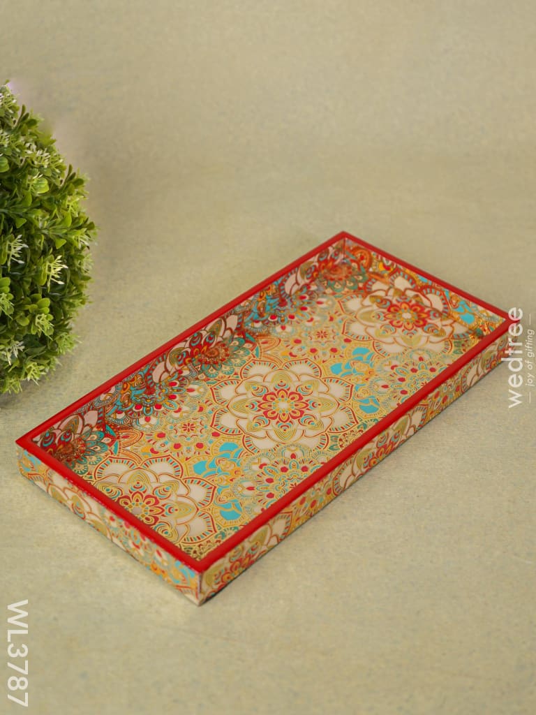 Serving Tray Digitally Printed Mandala Desings - Wl3787 Wooden Trays