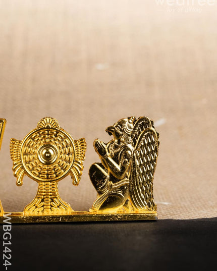 Shank Chakra Nama Idol - Gold Finish - WBG1424-3 - Murti - RG