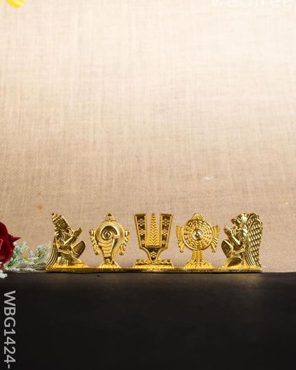 Shank Chakra Nama Idol - Gold Finish - WBG1424-3 - Murti - RG