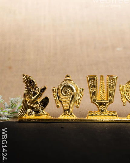 Shank Chakra Nama Idol - Gold Finish - WBG1424-3 - Murti - RG